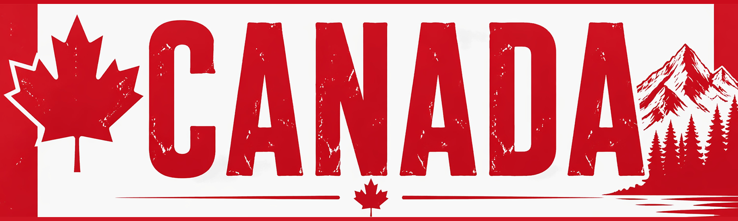 Canada Vinyl Magnet 9" Wide
