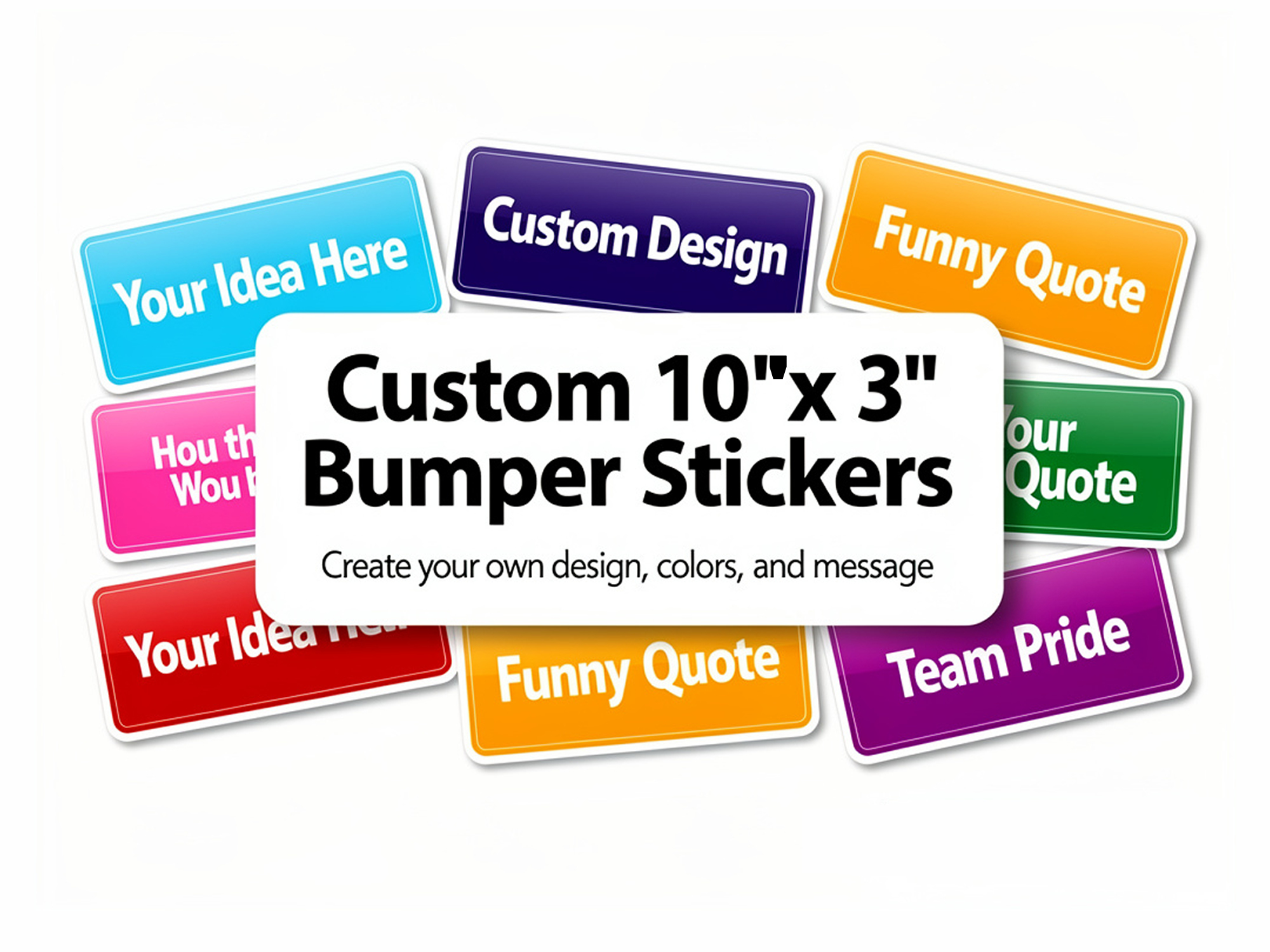 Custom Bumper Stickers Custom Bumper Stickers